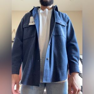 Navy Pocket Over-shirt